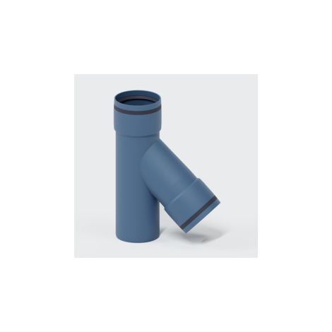 Branche de ventilation PO avec siphon à condensats POLO-KWL DN 75/75/45 degrés