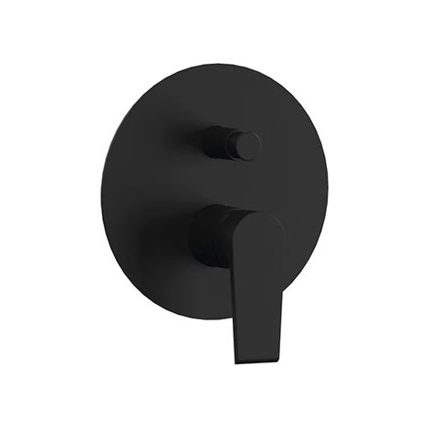 MONOCOMANDO INCASSO DOCCIA CON DEVIATORE LINEA ARTIC- Nero Opaco- MARIA- pezzi 1