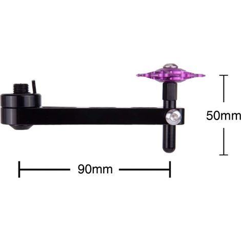 Kettenspanner für Fahrräder (1 Stück), Kettenführung, Kettenschutz, Aluminium-Kettenspanner für Singlespeed-Fahrräder, Geschwindigkeitsregler für Mountainbikes/Rennräder (Abmessungen: 90 x 50 mm) (1/5)