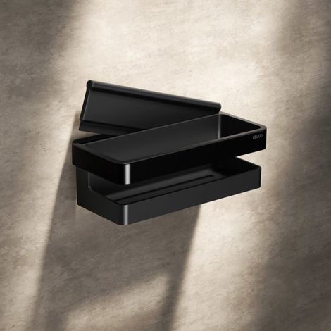 Keuco VIA23 Black Selection Duschablage mit integriertem Glasabzieher (1/5)