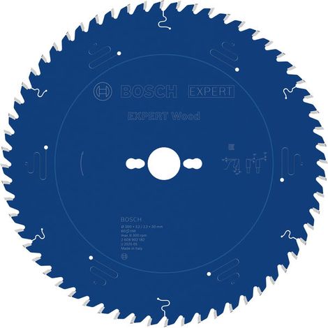 Bosch EXPERT Wood Circular Saw Blade 300 x 3.2/2.2 x 30 mm T60 2608902182 (1/4)