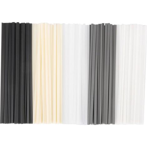 Tige de Soudage Plastique, ABS/PVC/PE/PP Soudage Sticks, Plastique Bâtons Soudage, Baguette de Soudage Electrode Soudure 200 mm Bâtons Soudage pour Soudeur Plastique la Réparation de Pare-Chocs, 50Pcs (1/5)
