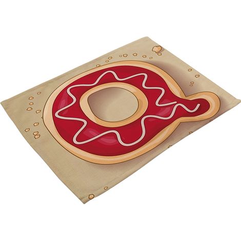 Tapis De Table En Coton Et Lin - Isolation Thermique Et Résistance À L'usure - Pour Salle À Manger Et Cuisine - Lot De 1 (1/2)