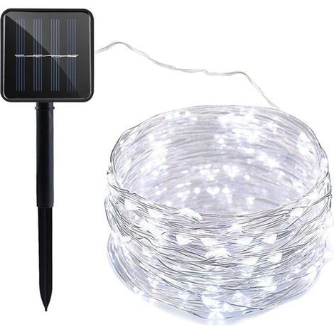 Solar-Lichterkette für den Außenbereich, 22 m lang, 200 LEDs, wasserdicht, 8 Modi, ideal für Garten, Terrasse, Haus, Partys und Weihnachten (1/4)