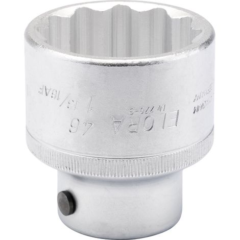 Draper 46mm (1.13/16") AF Bi-Hexagon Socket Set – 3/4" Square Drive, Metric and Imperial Sizes, Model 00848 (1/5)