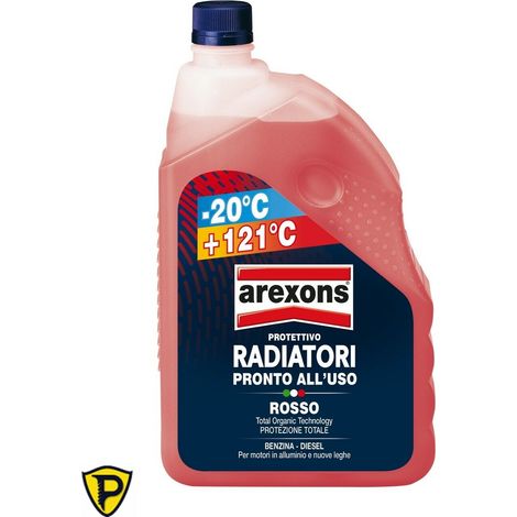 Liquido Radiatori Rosso -20° +121° AREXONS Protettivo Radiatori + Imbuto 2 LT (1/2)