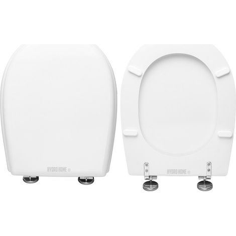 Copriwater Zoom Roca legno rivestito in resina poliestere bianco (1/4)