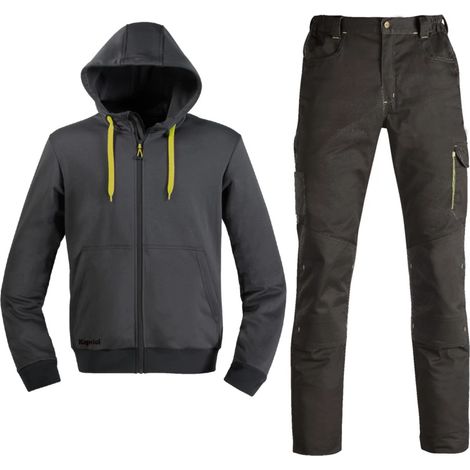 kit felpa e pantalone kapriol nero tg l