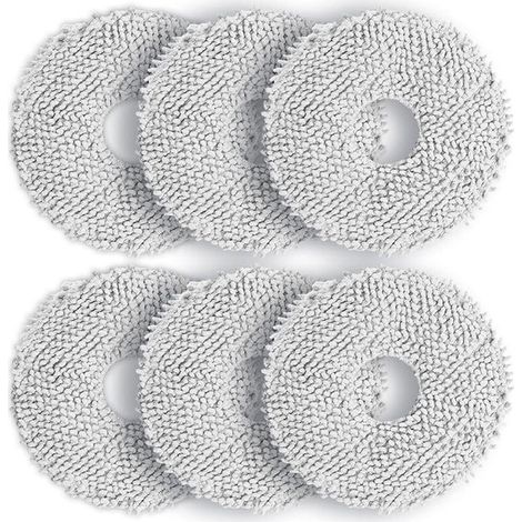 Chiffons microfibre lavables pour robot balai Ecovacs T30 PRO OMNI – Lot de 6 pièces, compatible T30S, T30 COMBO (1/5)