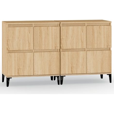 2 Stk. Sideboard/Anrichte/Buffet Sonoma-Eiche 60x35x70 cm Holzwerkstoff LXWW822517 (1/5)