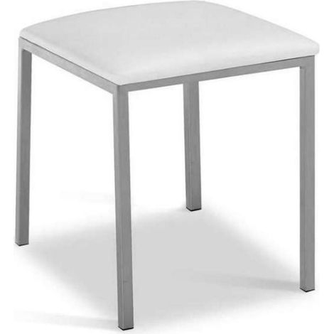 Pack 4 taburetes de cocina o comedor acabado blanco, 40 cm(alto)33 cm(ancho)33 cm(largo) (1/2)