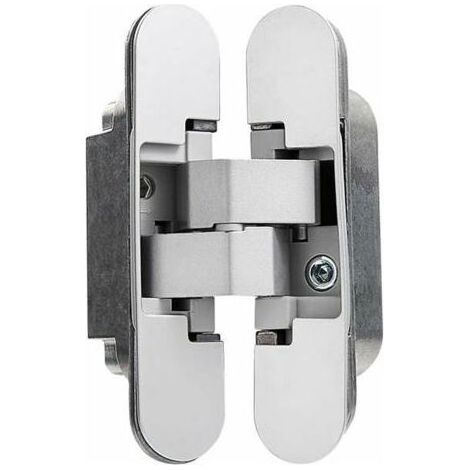 Charnière Invisible pour Portes Lourdes - Lot de 2 (Charge 40 kg, Ouverture 180º)..dyk. (1/4)