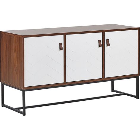 Schrank NUEVA Dunkelbraun / Weiß