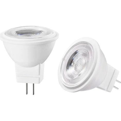 Ampoules LED COB MR11 GU4 Dimmables - 3W 3000K, Équivalent à une Ampoule Halogène de 30W, Blanc Chaud (1/5)