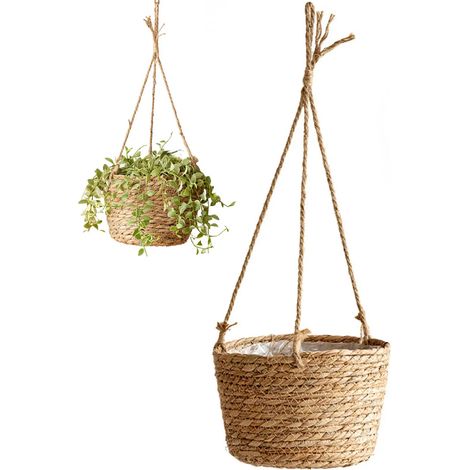 Panier suspendu tress pour plantes Grand et portable (1/5)