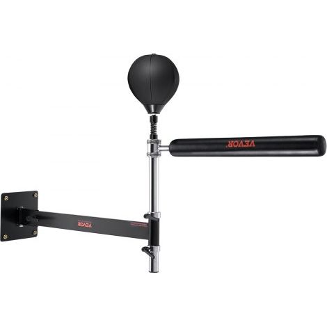 Box-Spinning-Bar zur Wandmontage, Spinning-Bar mit Punchingball, Verstellbarer Box-Geschwindigkeitstrainer, Reflex-Boxstange mit Handschuhen, Box-Trainingsgerät für Kickboxen, MMA, Fitness (1/5)