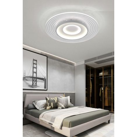Plafoniera lampadario moderno con illuminazione Led da soffitto 38w Luce Bianca 4000K (1/5)