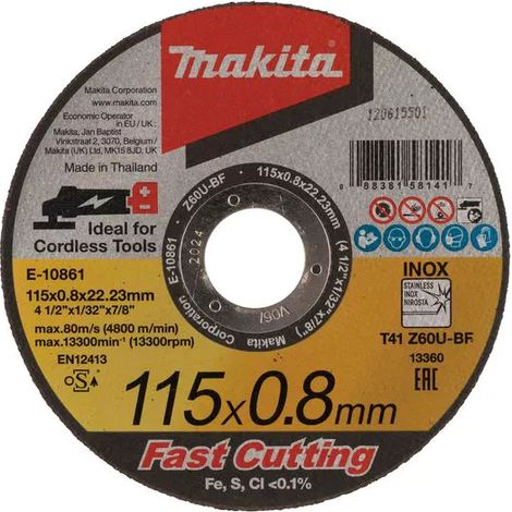 Trennscheibe Makita e-10861 115 mm 0,8 mm