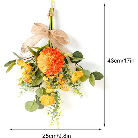 Bouquet artificiel mural, bouquet de roses artificielles pour mariage (1/5)