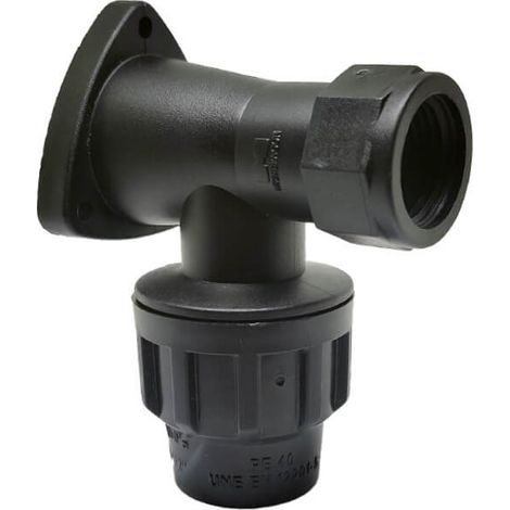 Codo Placa Grifo Polietileno 40mm - 1 1/4"