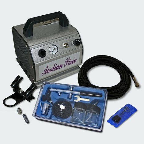 Kit compressore aerografo per principianti con pistola + accessori 160002295