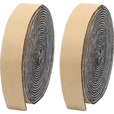 Lot de 2 bandes d'étanchéité en caoutchouc butyle, mastic butyle multi-usages pour voiture-320X2CM-Black (1/3)