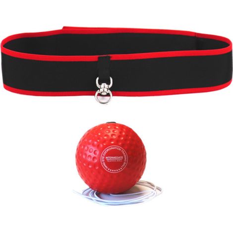 Ballon d'entraînement réflexe à fixer sur la tête, ballon de vitesse pour le fitness de combat, améliorant la réactivité et la coordination (1/5)