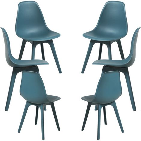 Packs Sillas Comedor - Pack 6 Sillas Kelen Suprym - Azul Petróleo (1/5)