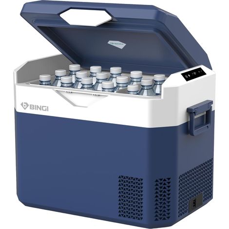 30L Electric Car Cooler, Fast Cooling Portable Refrigerator Up to -18°C, 12V/24V/220V, for Camper, Van, Truck, Boat, Car, Home, Camping (1/5)
