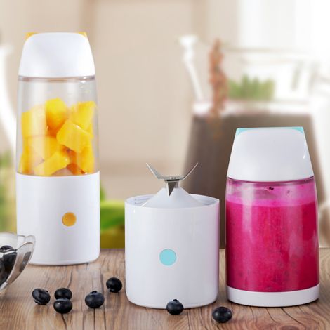 Mini extracteur de jus portable rechargeable USB électrique domestique machine à jus blender smoothie mixeur gobelet à jus (1/3)