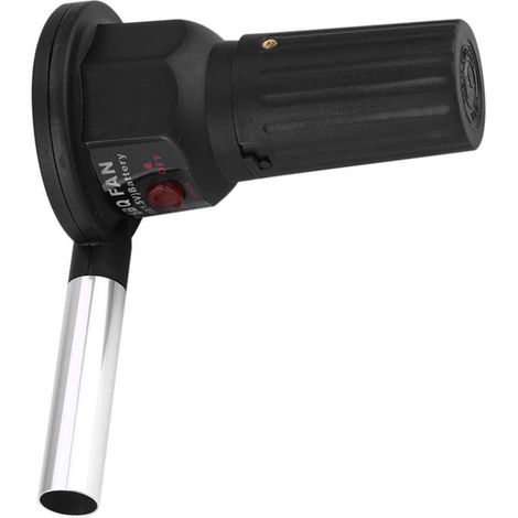 Ventilateur de barbecue portable à piles, souffleur d'air pour le camping, les pique-niques et les grillades au charbon de bois. (1/5)