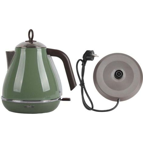 Electric Kettle 1700ml Stainless Steel Retro Style EU Plug 220V 240V (1/4)