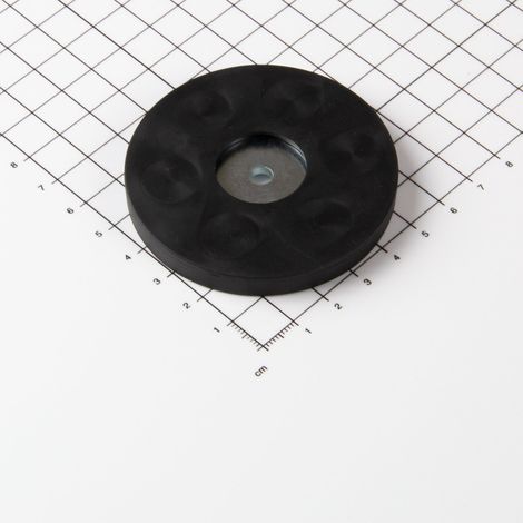 Magna-C Gummiertes Magnetsystem Ø66x8,5mm mit zylindrischer Senkung (1/4)