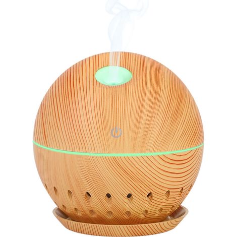 Diffuseur d'huile essentielle USB sans fil, humidificateur à ultrasons, purificateur d'air, atomiseur aromathérapie avec lumière LED, creux et portable (1/5)