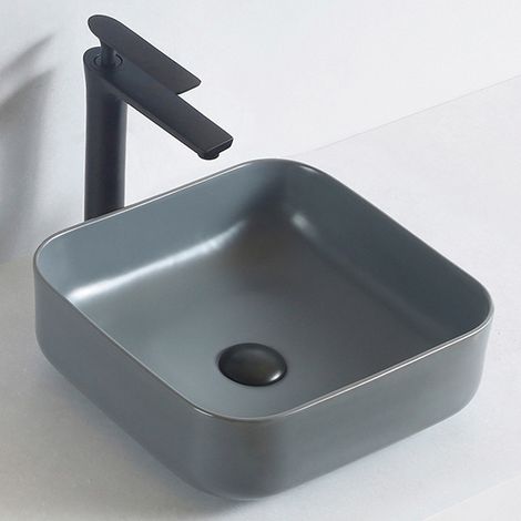 BERNSTEIN - Lavabo KW6134 - 38,5x38,5x13,5cm - Grigio opaco, Con coperchio grigio opaco	Grigio opaco, Con copertura grigio opaco