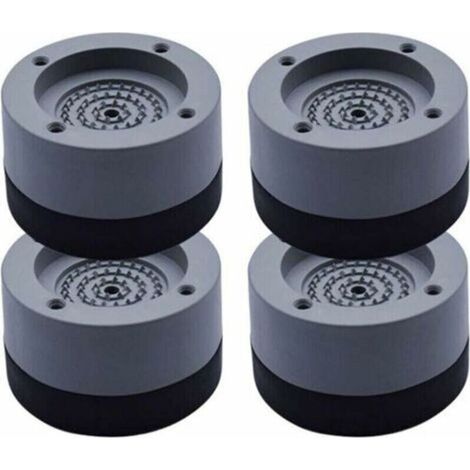 4Pcs Patins Anti Vibration Tampon Anti-vibration Lave Linge Universel Pieds Stabilisateur Piédestal pour Lave-Linge Réfrigérateur (1/4)