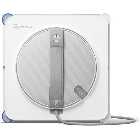 ECOVACS WINBOT W2S - Robot per la pulizia delle finestre - Pulizia Intelligente Bordo a Bordo con Spazzola TruEdge - Spruzzatore d'acqua a 3 Getti