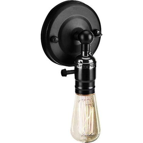 Douille de lampe vintage E27 Edison rétro, interrupteur mural, décoration intérieure, 220 V (1/4)