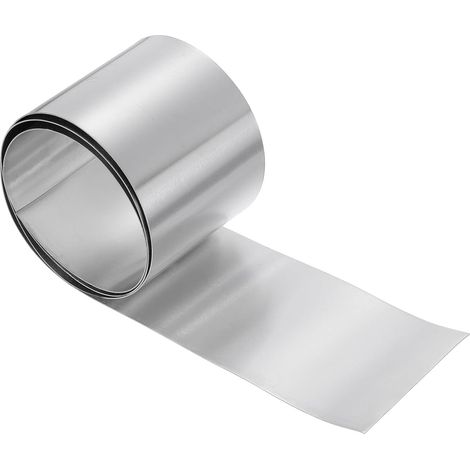 QUARKZMAN Rouleau En Aluminium 3in x 3.3ft Panneaux De Toiture Métalliques Feuille D'Aluminium Imperméable, 0.5mm, Pour Réparation Maison Étanchéité Toiture Fenêtres Portes Projets DIY (1/5)