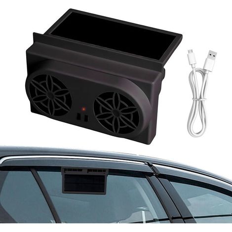 Universal solar car fan, solar exhaust fan for car windows, window ventilation, automatic cooling for SUVs, RVs, summer, trucks (1/5)