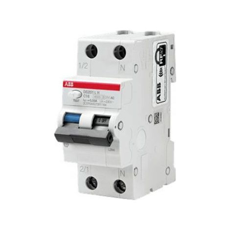 ABB interruttore differenziale magnetotermico 4,5ka 1P+N C16 F 30 - DS201LHC32AC30
