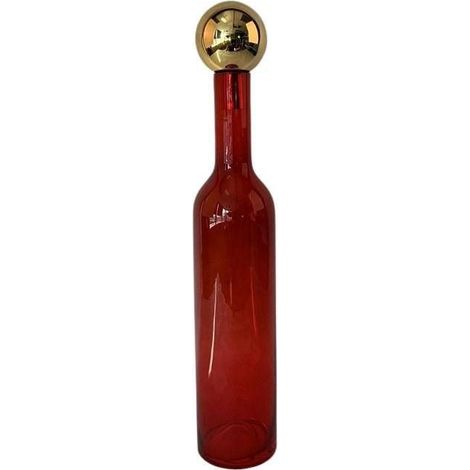 Vaso bottiglione D14 x H75 cm rosso Mercury