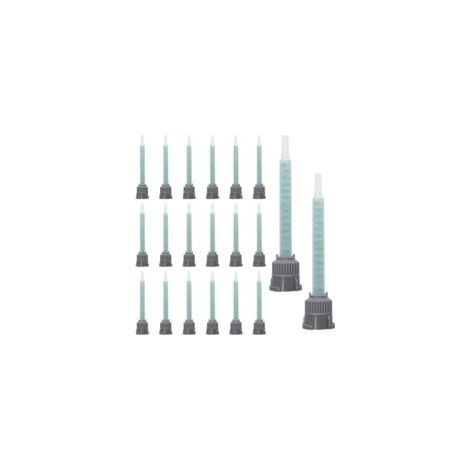 20 Pièces Buse Bi Composant 1:1 Buse De Mélange Statique Tube De Mélange Époxy Mélangeur Statique Pour Pistolet à Colle Plastique Pistolet Colle Bi-Composant pour Métal Bois Maçonnerie (1/5)