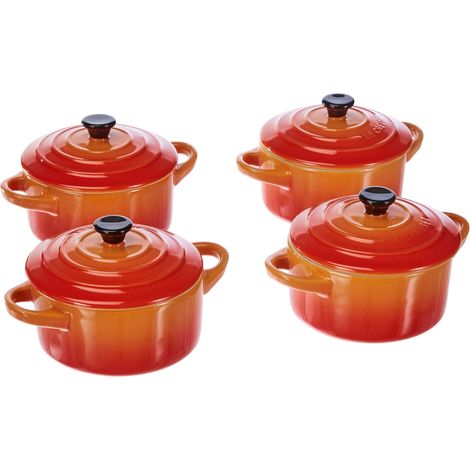Set di 4 Mini Cocotte Le Creuset Rosso (1/2)