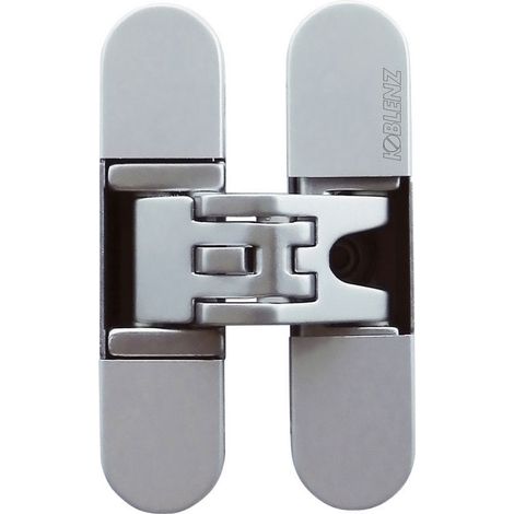 Charnière invisible à encastrer – Matériau zamac – Ouverture 180° – Charge 45 kg pour 2 charnières – Dimensions 95 x 59,2 mm - k6200 (1/5)