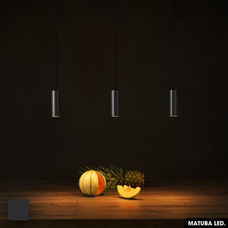Lampe de suspension - MATUBA  NOIR  LED 6W (1/3)