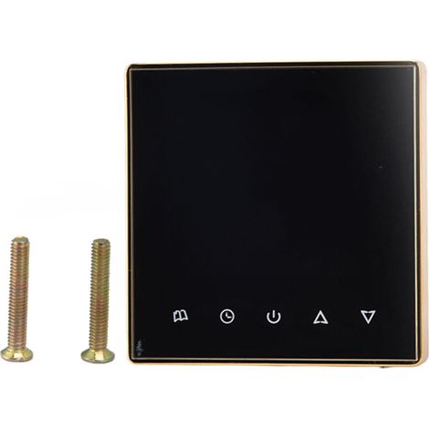 Termostato intelligente programmabile multifunzionale per condizionatore d'aria e riscaldamento a pavimento, 220 V CA, colore oro. (1/5)
