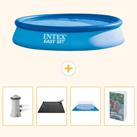 Intex Piscine Easy Set Ronde - 396x84 cm - 5-pièces SCB126 (1/5)