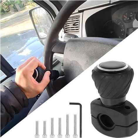 Botón universal para volante de coche, botón universal para volante de coche, botón de asistencia para volante para un control flexible, adecuado para coches, camiones, tractores, cortacéspedes y carr (1/5)