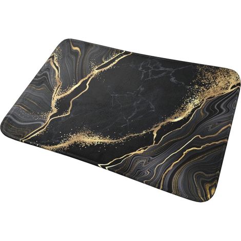 Alfombrilla de baño lavable, apta para baños, cocinas, dormitorios y otros espacios interiores. Dimensiones: 40,6 x 61 cm. (1/5)